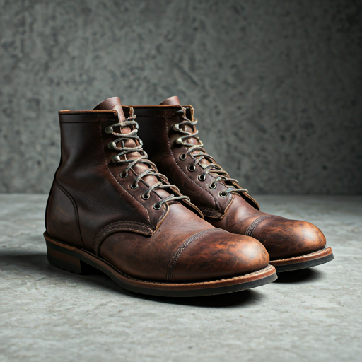 Heritage leather boots